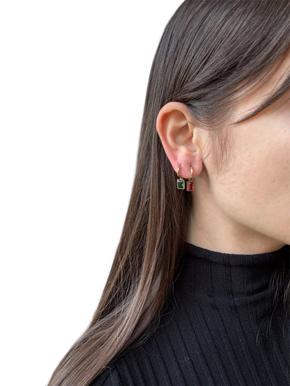 Orecchini Hoop Zirconia