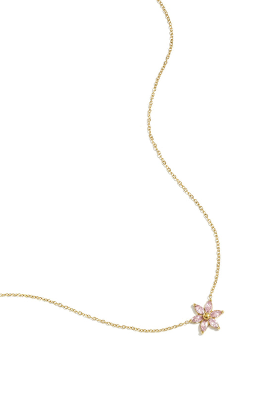Collana Fiore di Zirconi