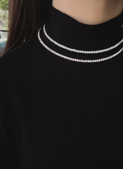 Collana Tennis Rigida Girocollo