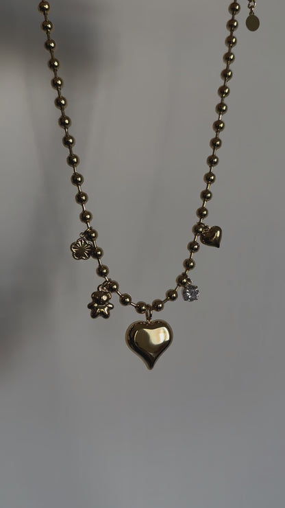 Collana Mini Sfere Sonaglio con Charm
